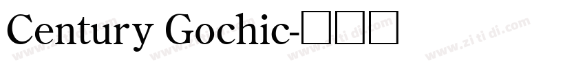 Century Gochic字体转换